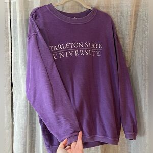 Tarleton State University Women's Purple Crew Neck Sweater